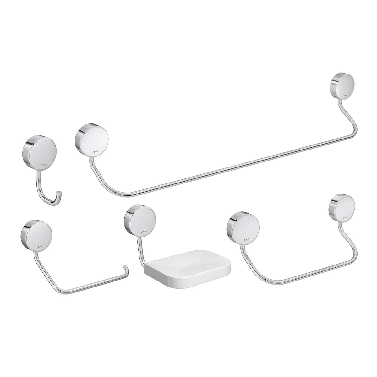 Kit de Acessórios Para Banheiro Net Deca Cromado