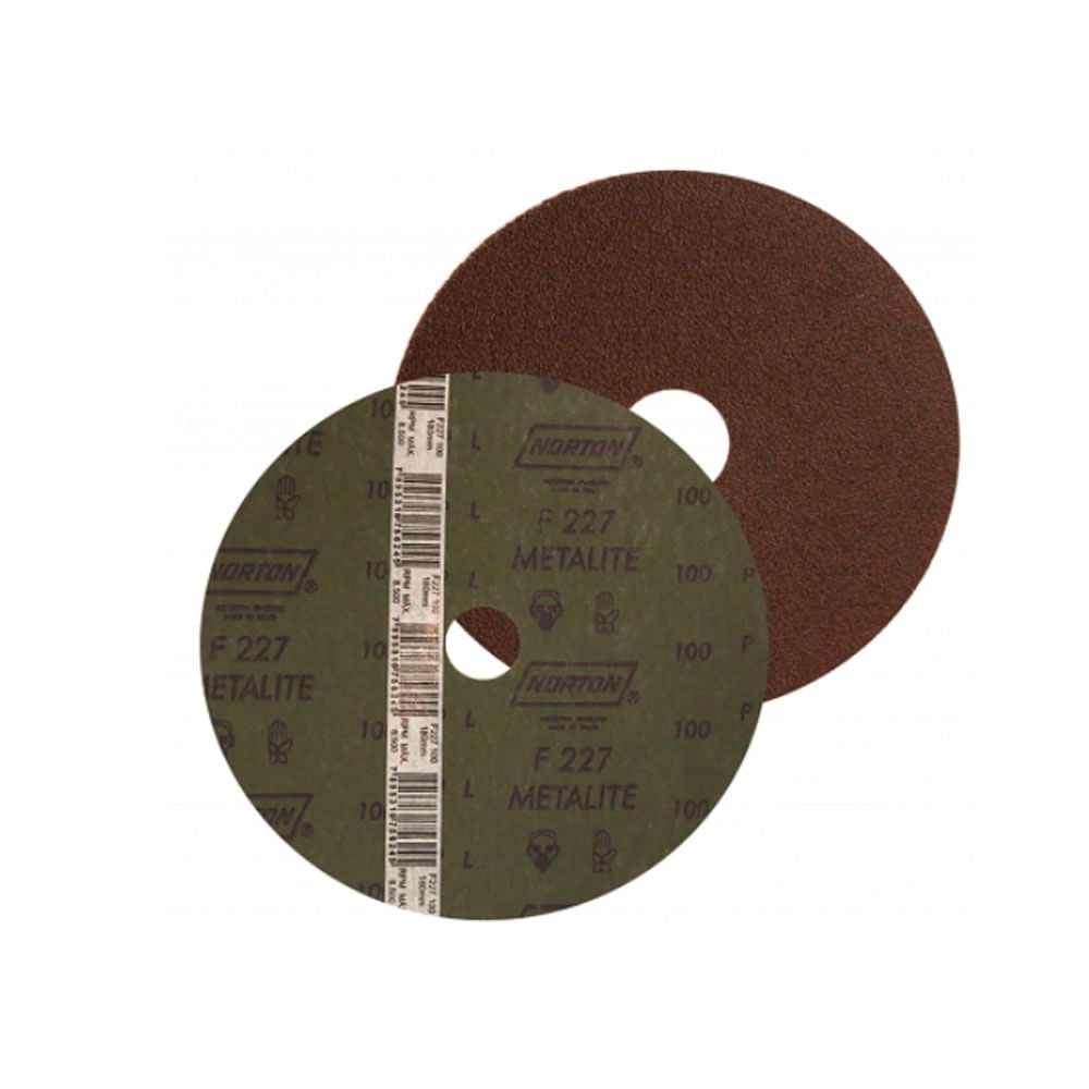 Disco Lixa Fibra Norton 4.1/2” F227 - #80